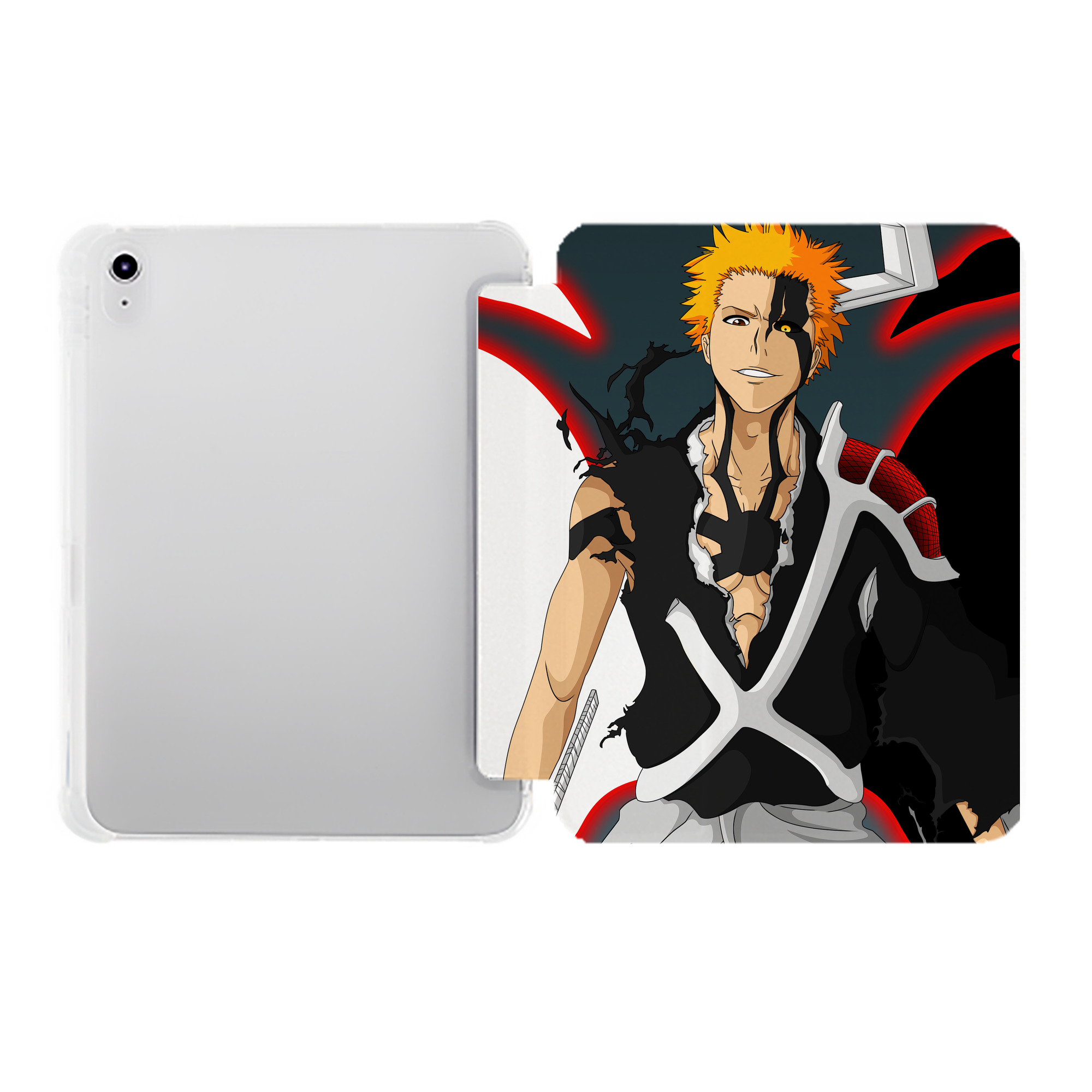 （画像用） ブリーチ BLEACH IPad ケース ペン収納付き 三つ折りスタンド PUレザー×シリコン 対応機種9.5/10.5/10.9インチ